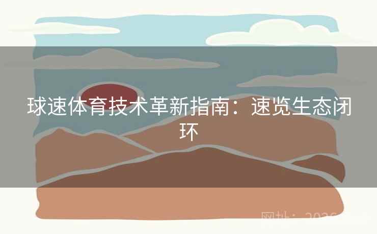 球速体育技术革新指南：速览生态闭环