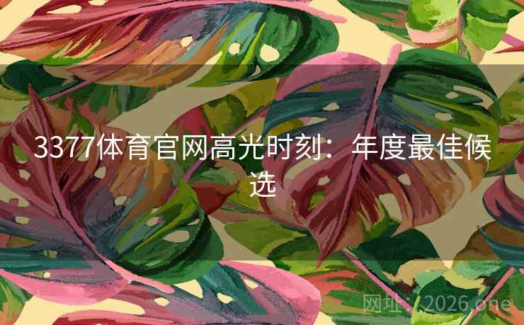 3377体育官网高光时刻：年度最佳候选