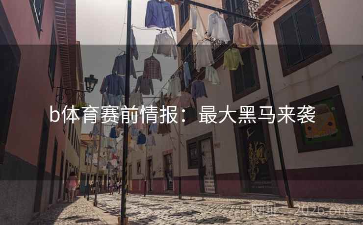 b体育赛前情报：最大黑马来袭  第2张